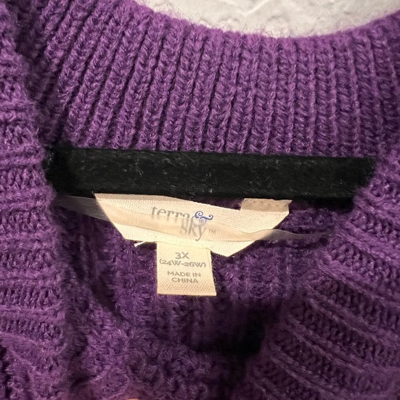 ❄️ Terra & Sky Purple Size Sweater - Picture 3 of 5